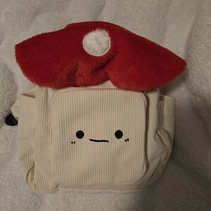 Adorable Cream and Red Kids Backpack
